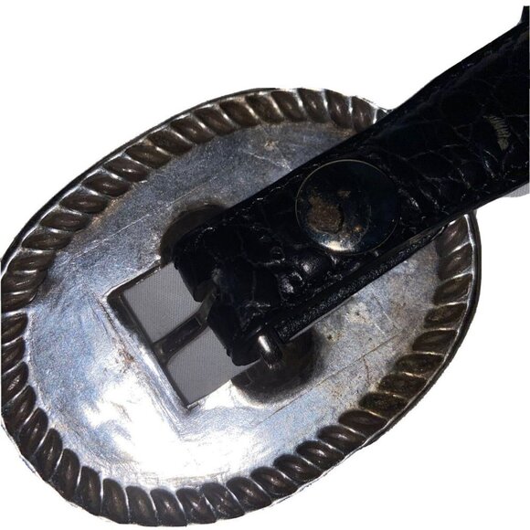 Brighton Vintage Calf Hair Zebra Cheetah Croc Embossed Belt Size 32 Large Q3903 - Picture 10 of 10